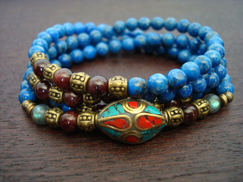 Women's Tibetan Lapis Lazuli Mala
