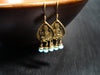 Women's Blue Peruvian Opal Ganesha Earrings