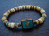 Tibetan Turquoise & Tantric Bone Mala Bracelet