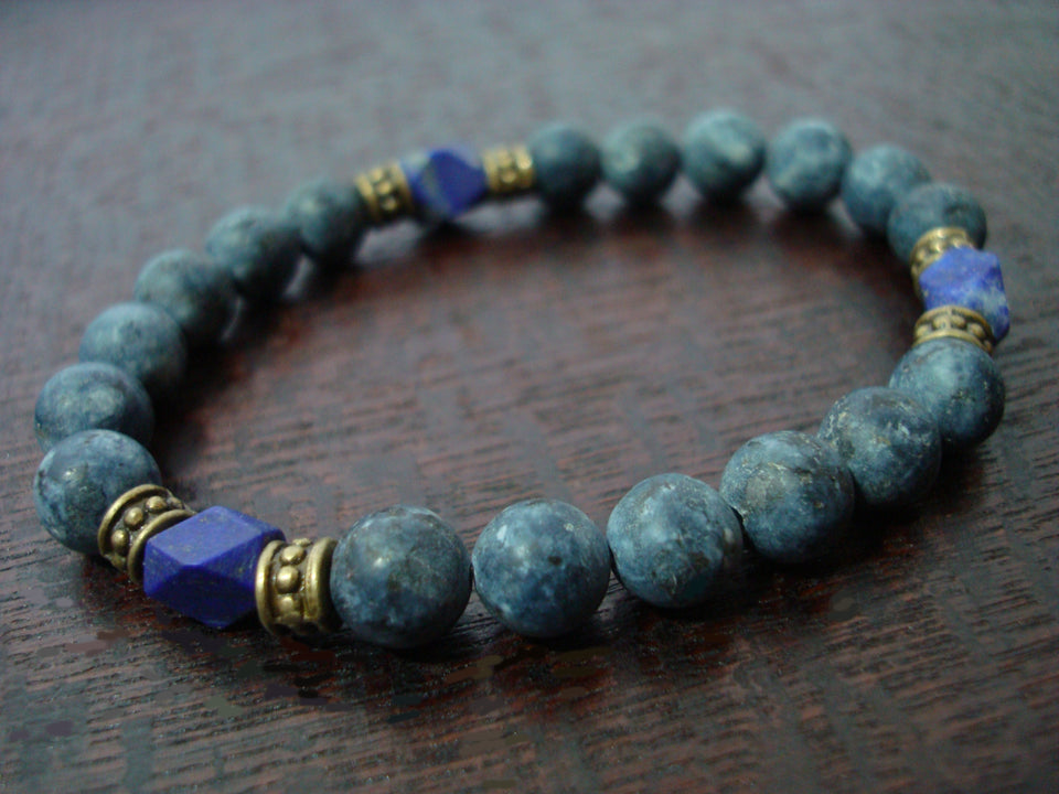 Men's Lapis Intuition & Inner Power Mala Bracelet
