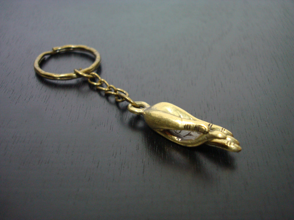 Golden Buddha Hand Key Chain