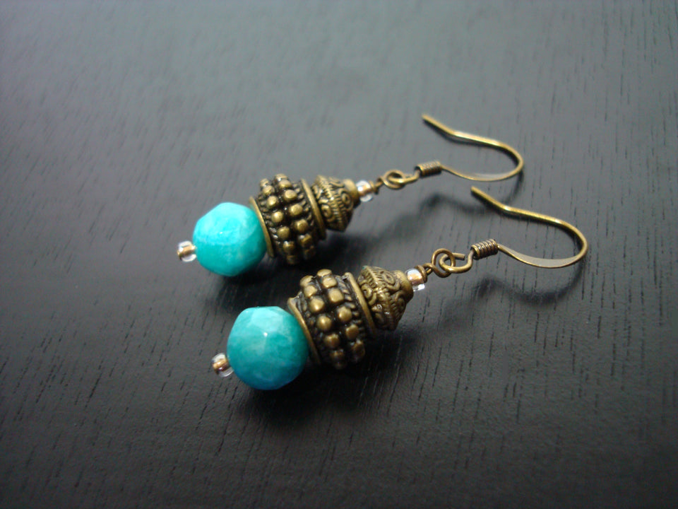 Amazonite Dangle Earrings