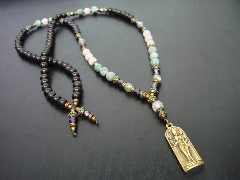 Women's Rose Quartz Lakshmi Mala