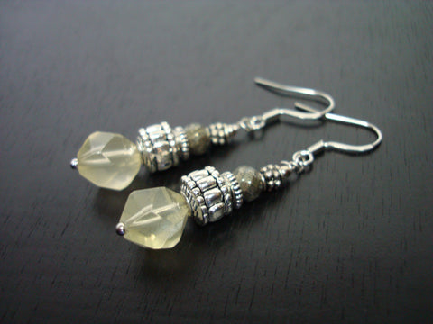 Women's Star Cut Lemon Quartz Earrings
