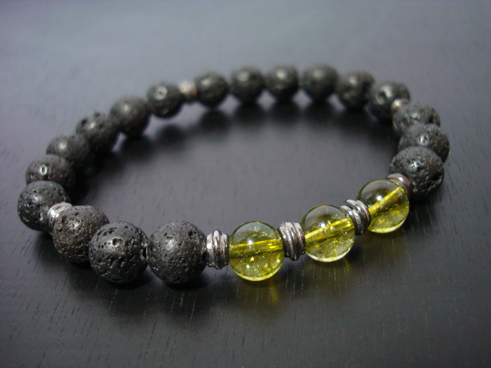 Men's Peridot Mala Bracelet