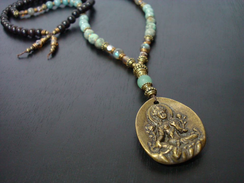 Women's Green Tara Burma Jade Mala