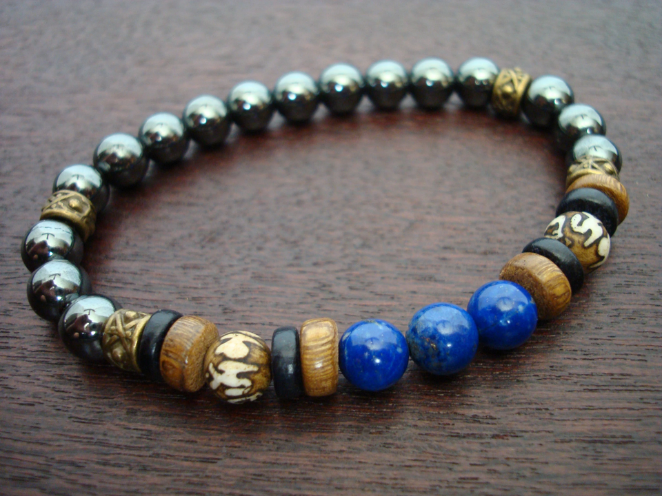 Men's Mental Clarity & Compassion Mala Bracelet