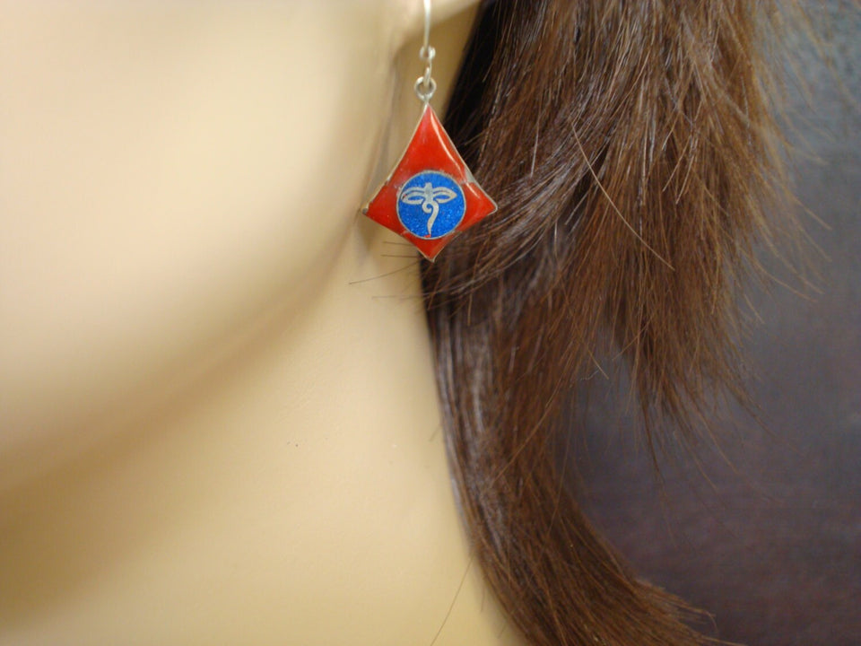 Clearance - Vintage Tibetan Compassion Eyes Earrings
