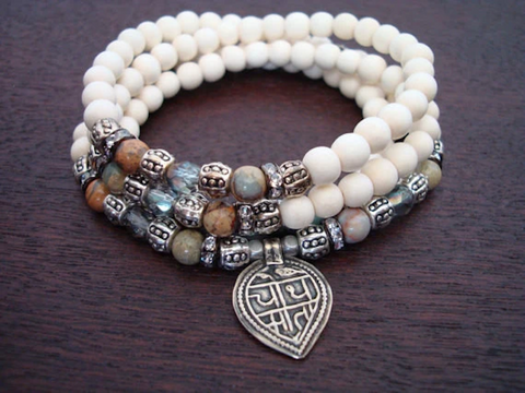Women's African Opal Stress Relieving Mala