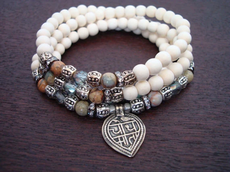 Women's African Opal Stress Relieving Mala