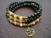 Women's Peach Moonstone Cosmic Dancer Mala