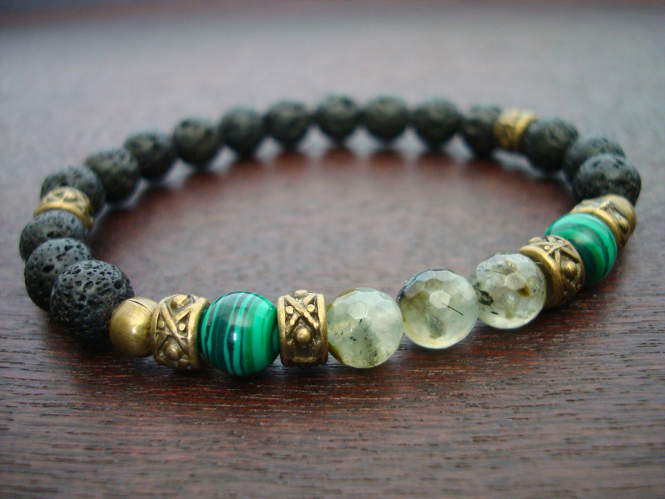 Women's Prehnite Anti-Stress & Spiritual Growth Mala Bracelet