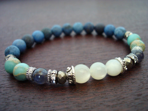 Women's Moonstone Intuition & Clarity Mala Bracelet