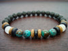 Men's Rose Quartz Heart Chakra Mala Bracelet