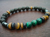 Men's Malachite & Tiger's Eye Growth & Prosperity Bracelet