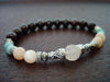Women's Rose Quartz Heart Shakti Mala Bracelet