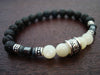 Men's Moonstone Crown Chakra Mala Bracelet