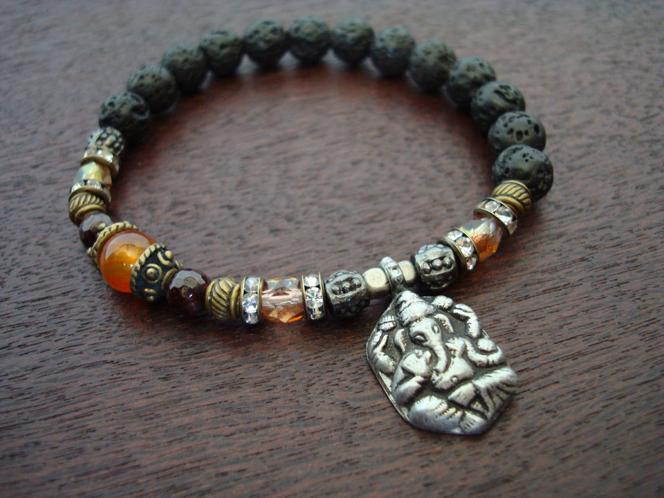 Women's Carnelian Lower Chakra Mala Bracelet