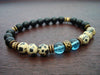 Men's Balancing Blue Quartz Mala Bracelet