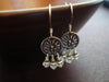 Women's Aquamarine Lotus Earrings