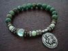 Women's Jade Heart Messenger Mala Bracelet