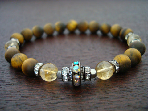 Women's Citrine Luck & Protection Mala Bracelet