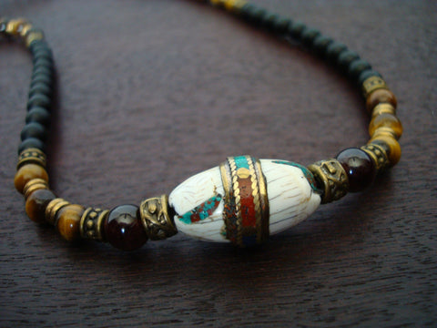 Men's Tibetan Conch Shell Mala