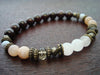 Women's Rose Quartz & Garnet Shakti Energy Mala Bracelet