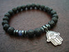 Unisex Tanzanite & Lava Rock Spiritual Awareness Bracelet