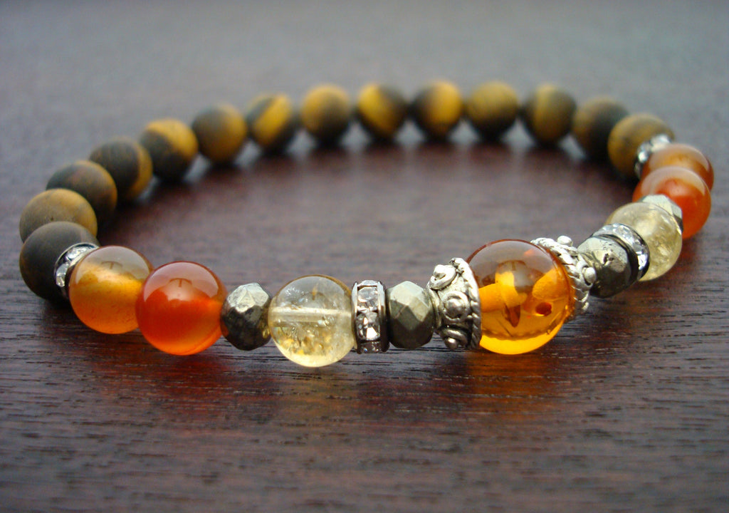 Carnelian Stone Bracelet, Gemstones - Ice Imports