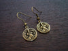 Women's Bronze Eight Armed Ganesha Earrings