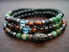 Red Tiger's Eye & Jade Buddha Mala
