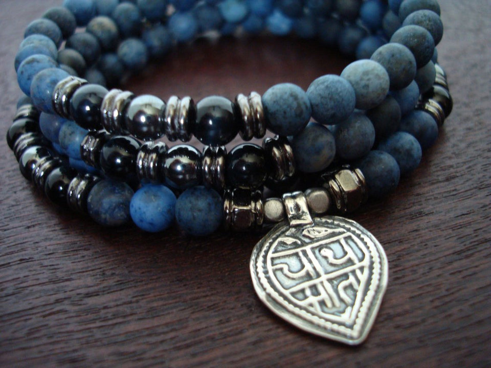 Kundalini Shakti Dumortierite Mala