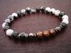 Men's Compassion Lotus Mantra Mala Bracelet