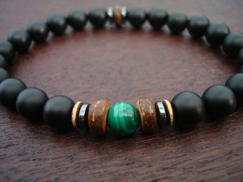 Men's Malachite Protection & Spiritual Growth Bracelet
