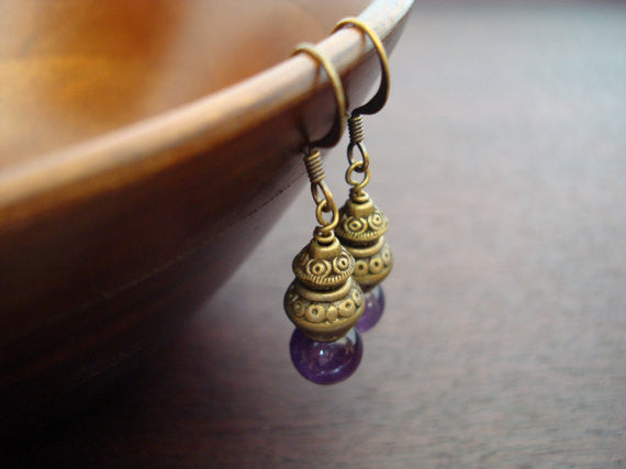 Amethyst Bohemian Earrings