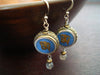 Tibetan Lapis Om Earrings