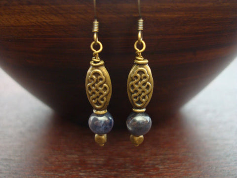 Water Sapphire Earrings