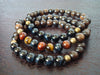 Men's Tiger's Eye Mala Bracelet Stack