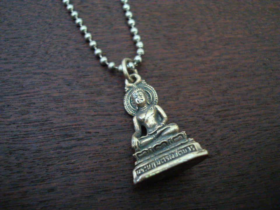 Men's Seated Buddha Necklace