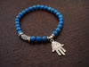 Women's Lapis Hamsa Mala Bracelet