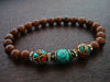 Women's Tibetan Turquoise Abundance & Manifestation Mala Bracelet