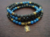 Men's Lapis Shiva's Trident Mala