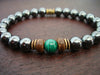 Men's Malachite & Hematite Balancing & Spiritual Growth Bracelet