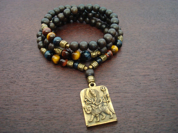 Men's Mixed Tiger's Eye Chakra Mala