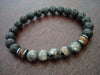 Men's Black Moonstone Protection Mala Bracelet