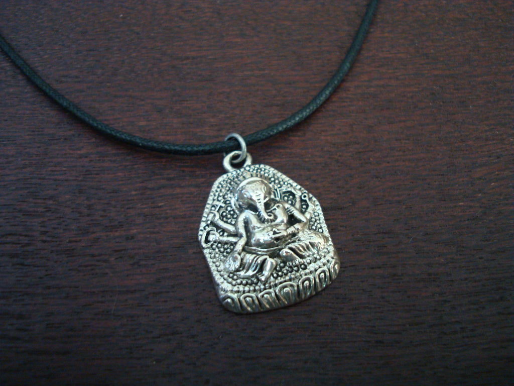 Mens Stainless Steel Ganesha Necklace