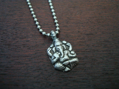 Mens Antique Ganesha Necklace