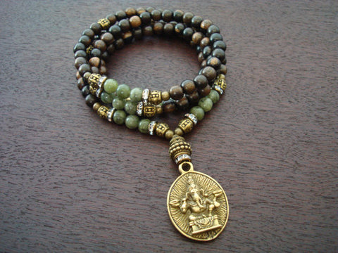 Women's Jade Prosperity Ganesha Mala