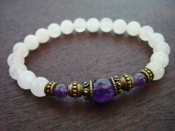 Women's Rose Quartz Release Anger Mala Bracelet